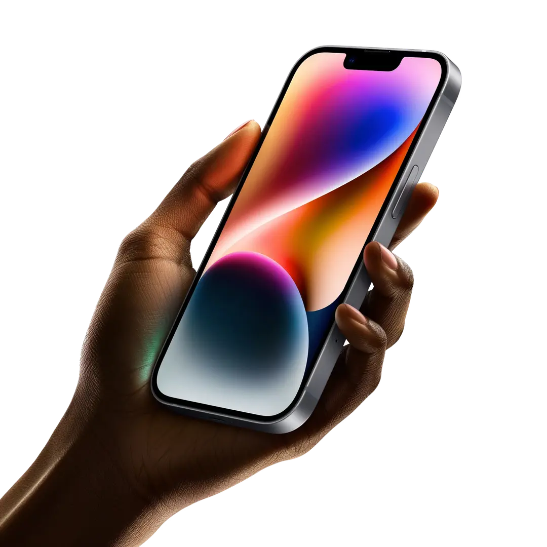 Hand holding a phone